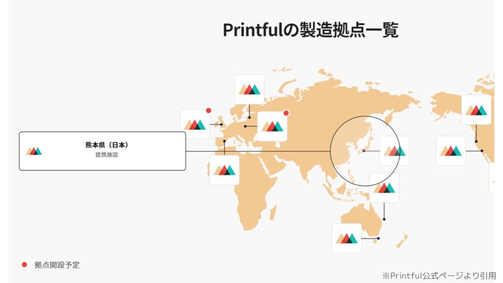 Printful製造拠点_日本
