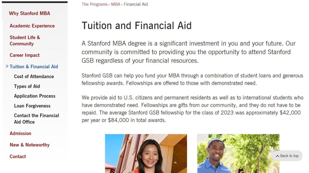 Stanford Business School_Financial Aid